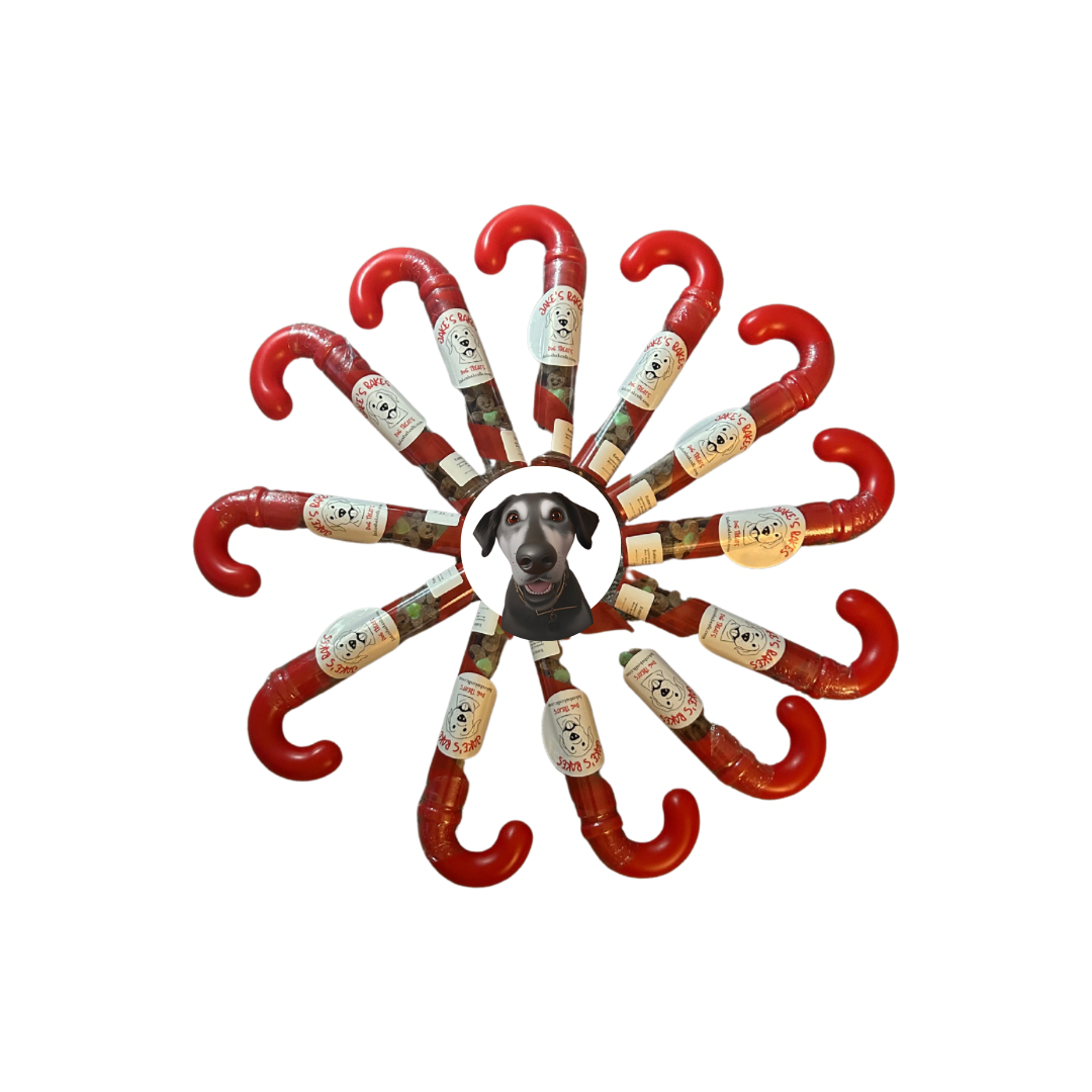 6” cookie filled candy cane