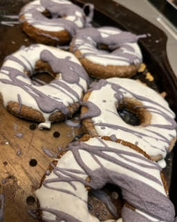 Peanut Butter Donuts with icing