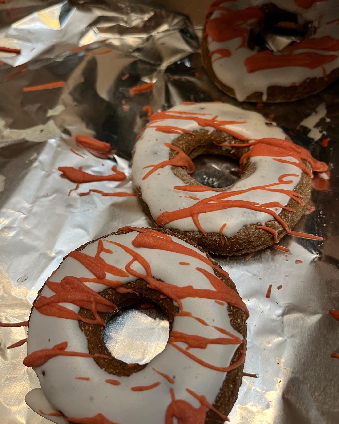 Peanut Butter Donuts with icing