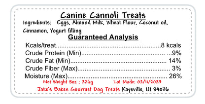 Canine Cannoli (3"/each)