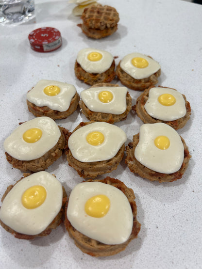 Bacon & Cheddar Woofles with eggs